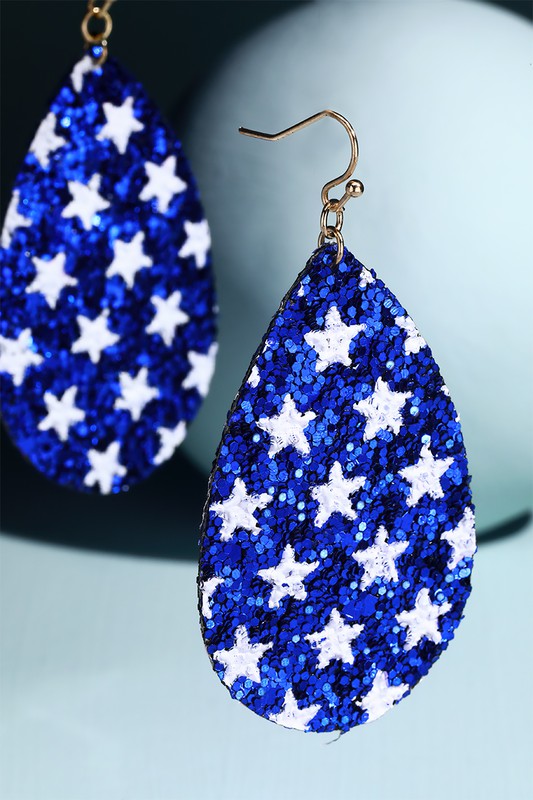 Glitter Star Earrings