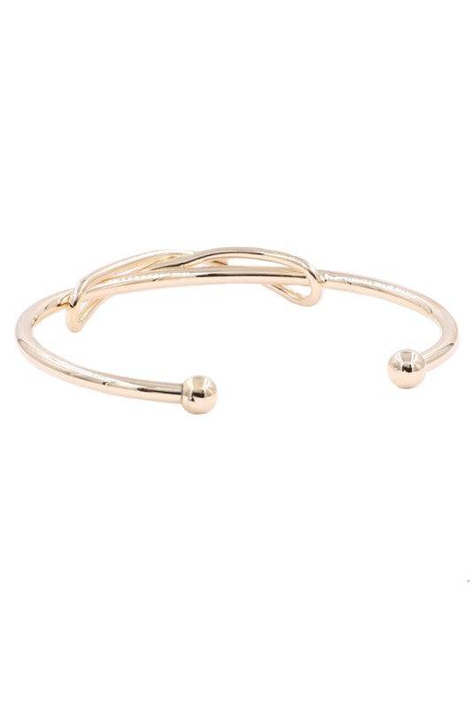 Brass Metal Bow Tie Cuff Bracelet