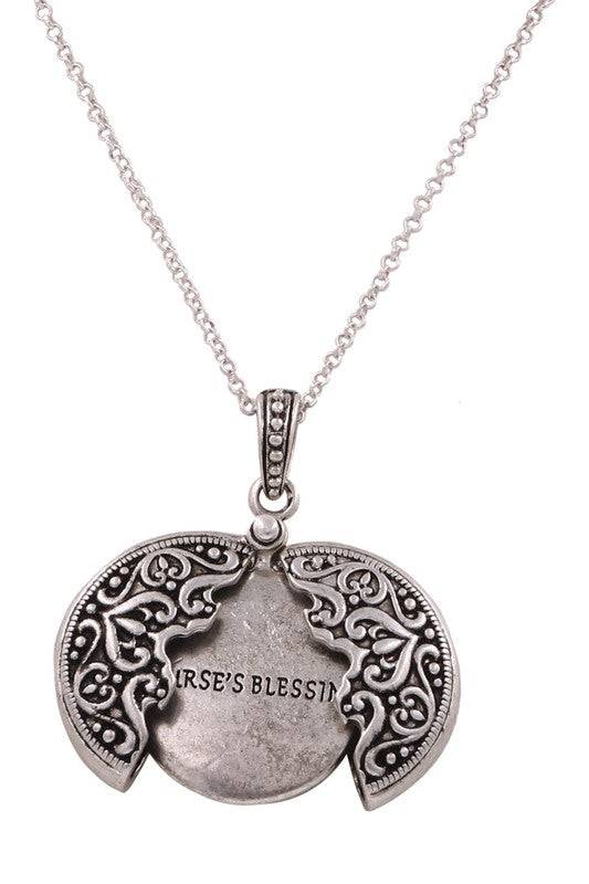 Nurse's Blessing Necklace with Locket Pendant