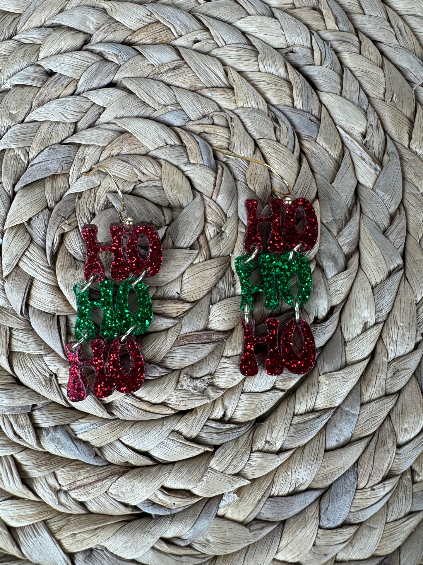 Ho Ho Ho Dangle Earrings