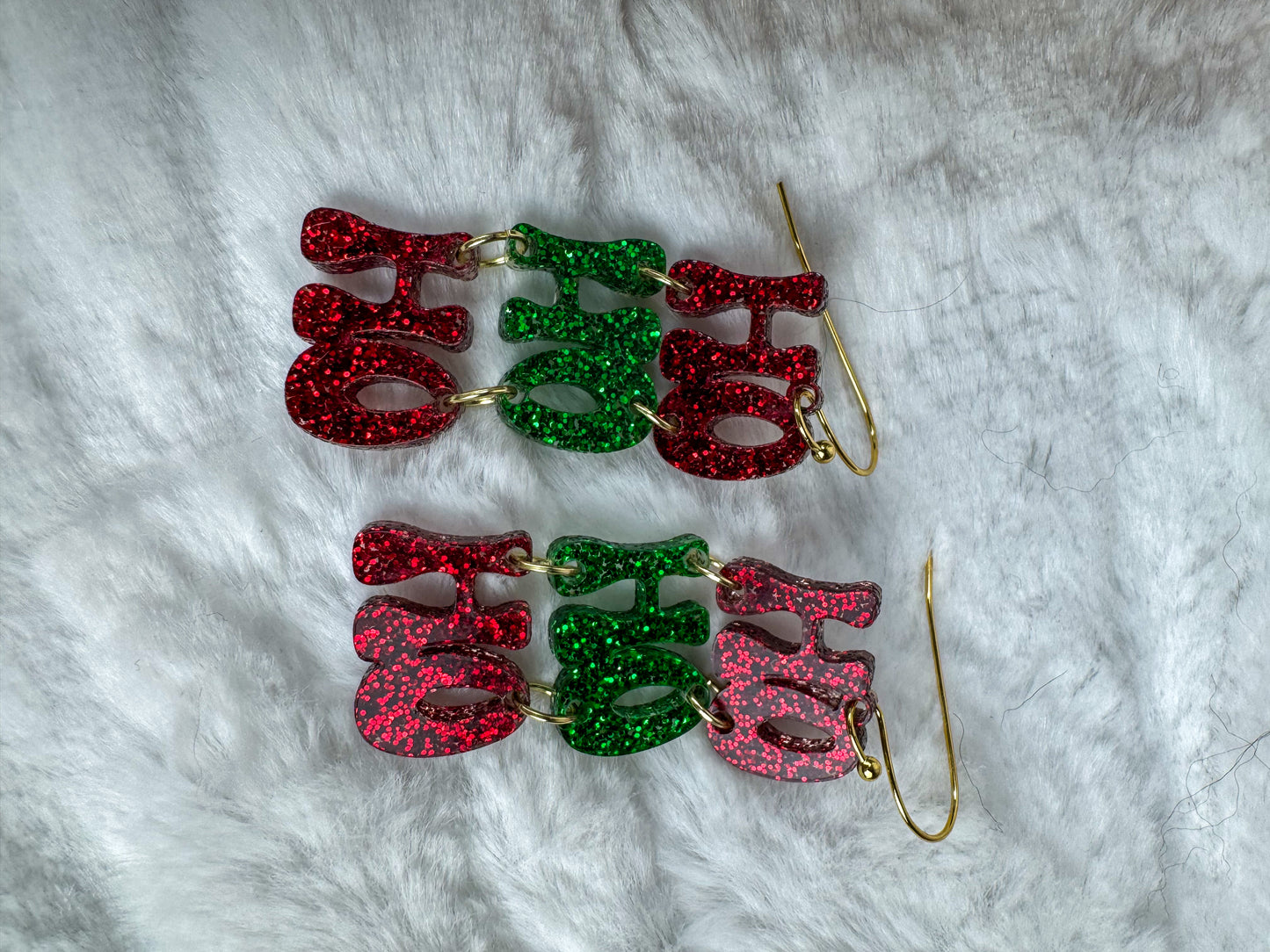 Ho Ho Ho Dangle Earrings