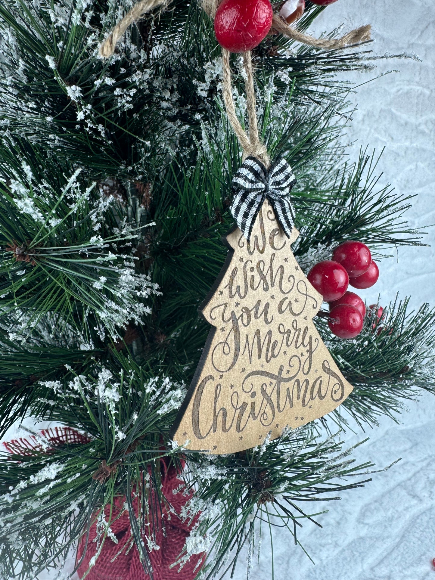 We Wish You a Merry Christmas Tree Ornament