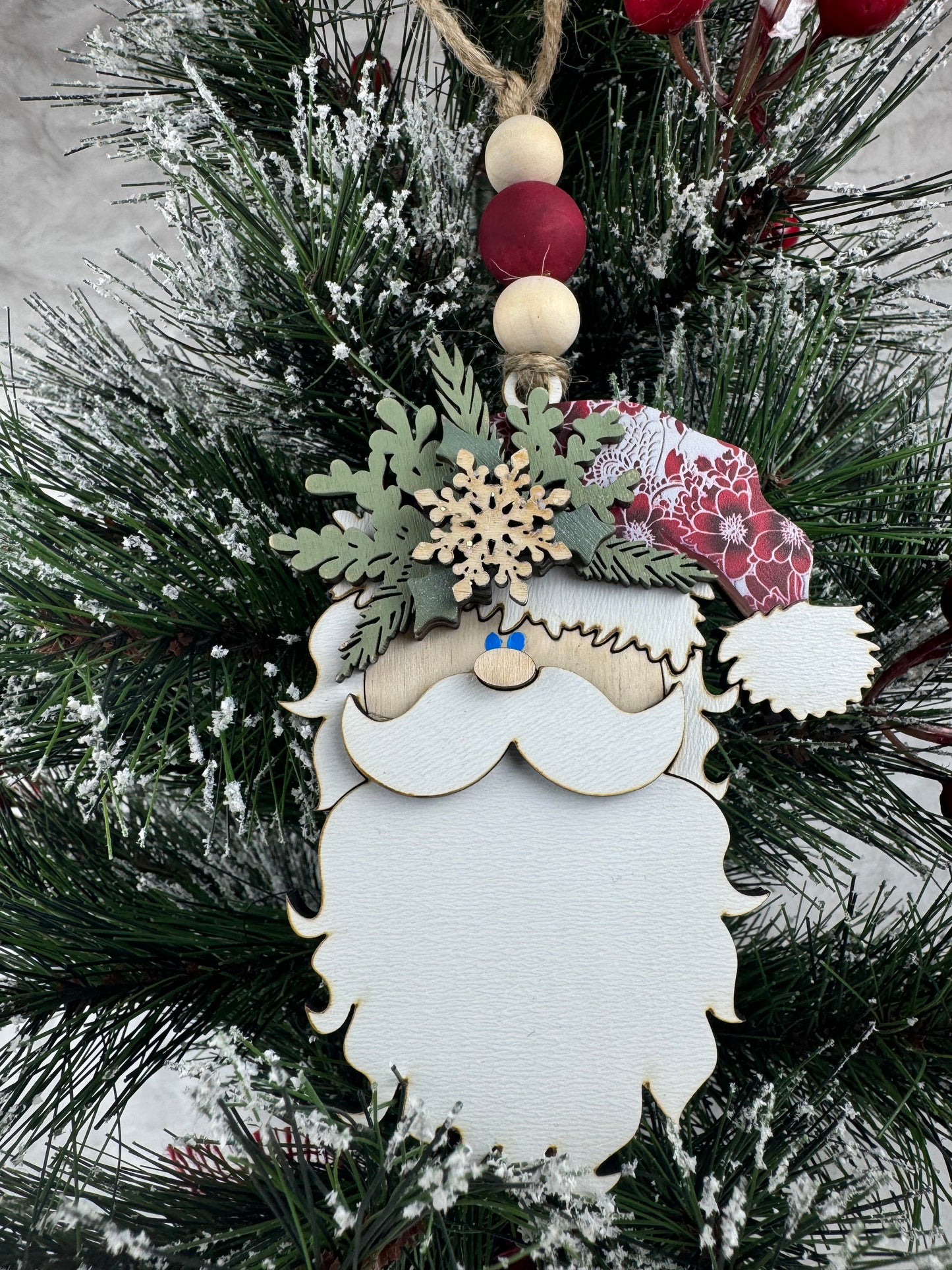 Handcrafted Santa Ornament