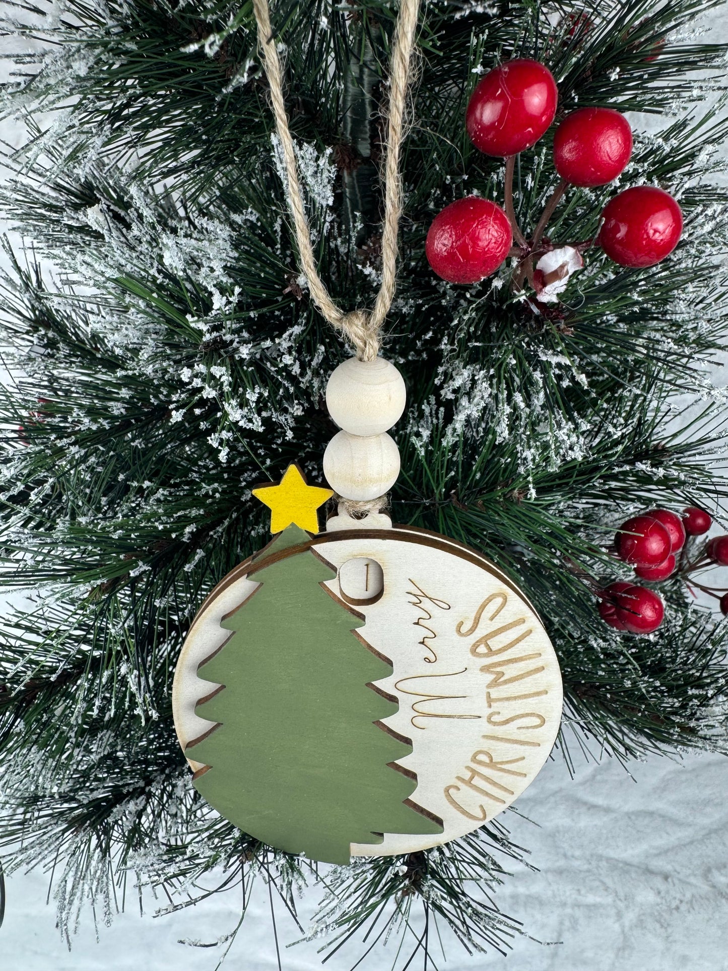 Christmas Tree Countdown Ornament