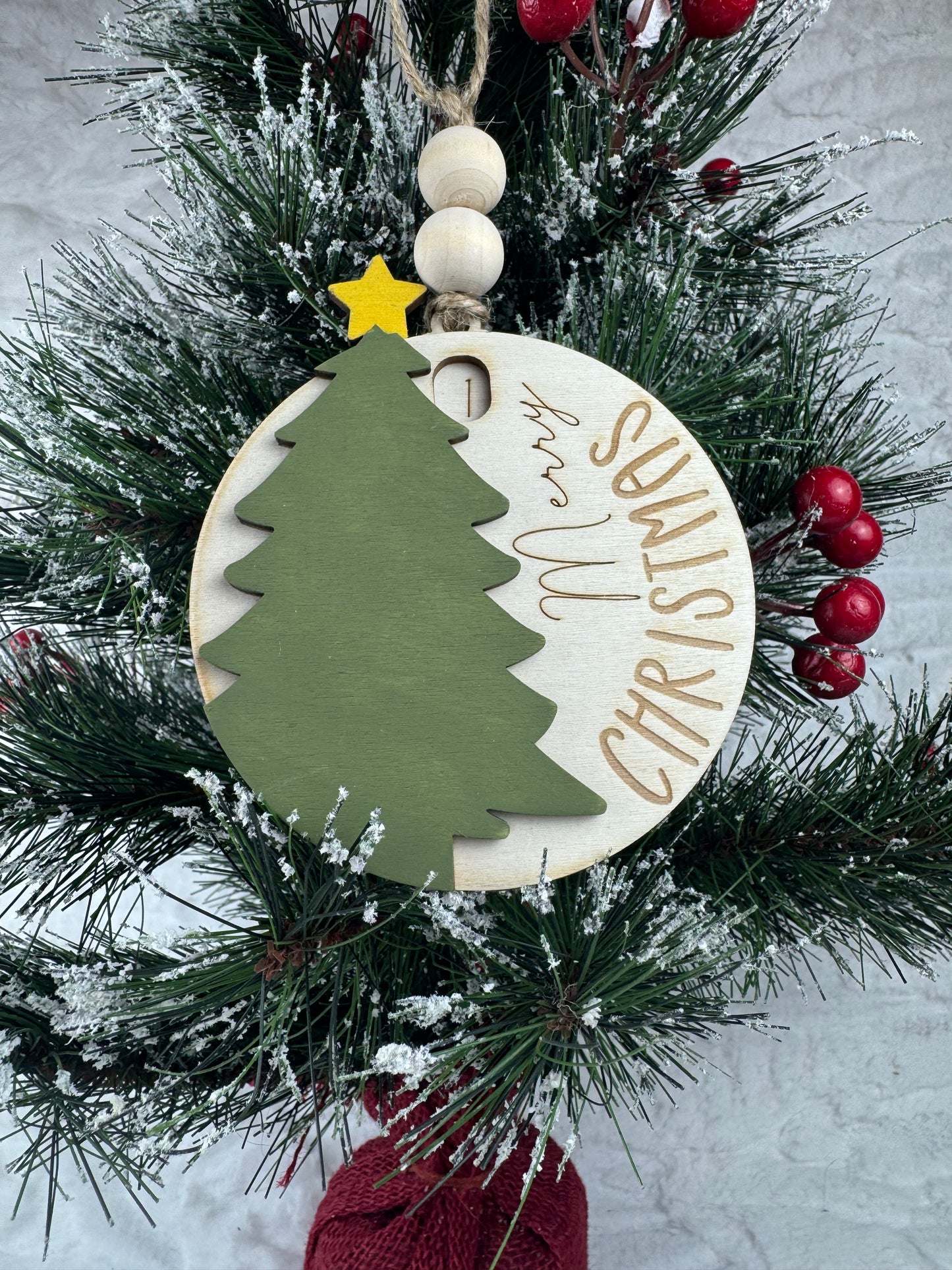 Christmas Tree Countdown Ornament