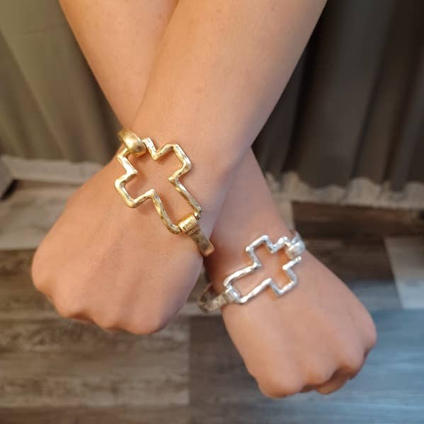 Cross Cuff Bracelet