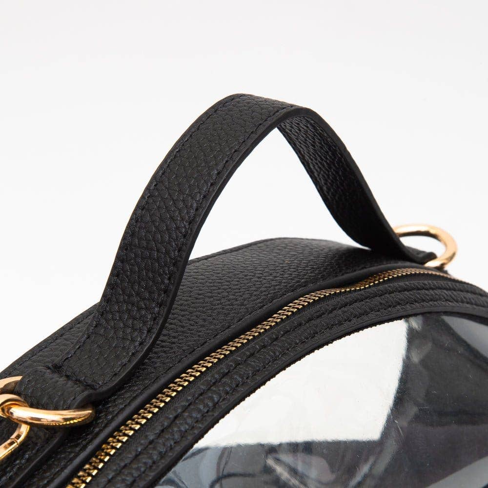 Clear Gameday Football Stitch Detail Crossbody Bag