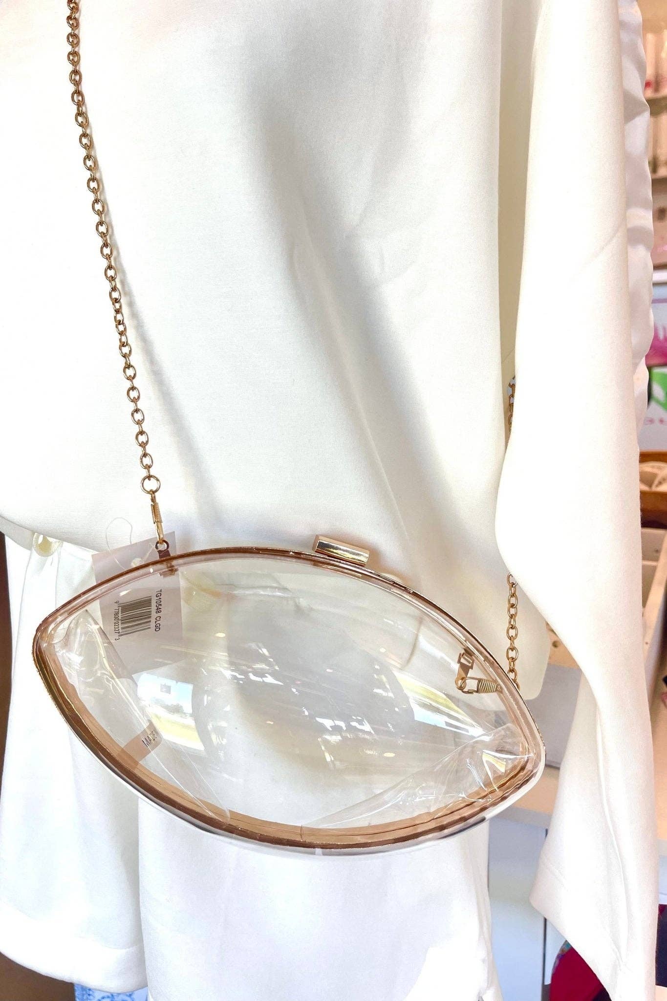 Gameday Clear Football Clutch/Crossbody